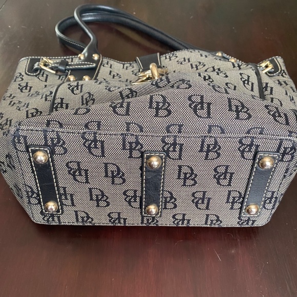 Rooney & Bourke Logo Lock Monogram Handbag - Picture 2 of 6